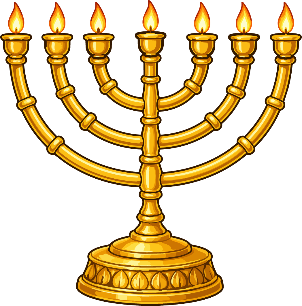 Golden Menorah