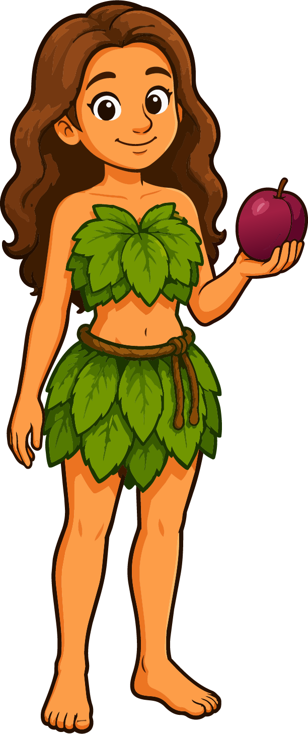 Eve Holding Fruit from the Tree of Knowledge of Good and Evil