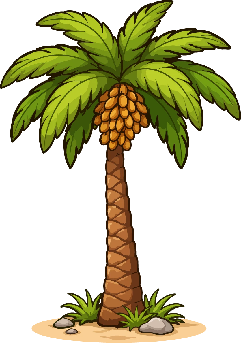 Fruitful Palm Tree