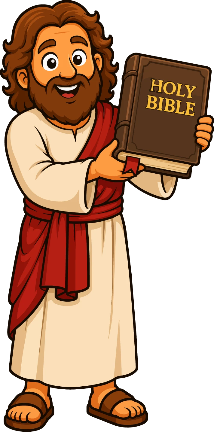 Jesus with the Holy Bible