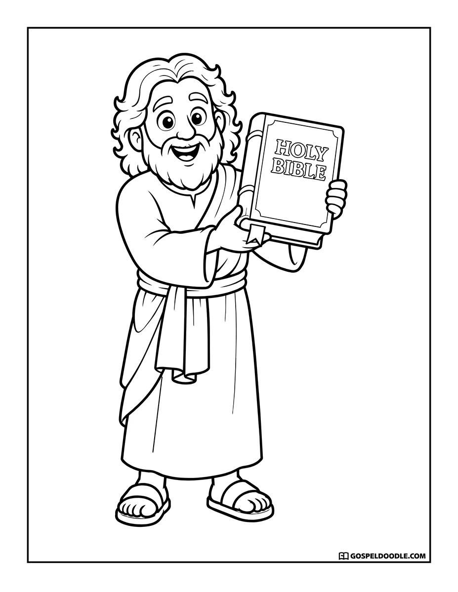 Jesus Holding the Bible