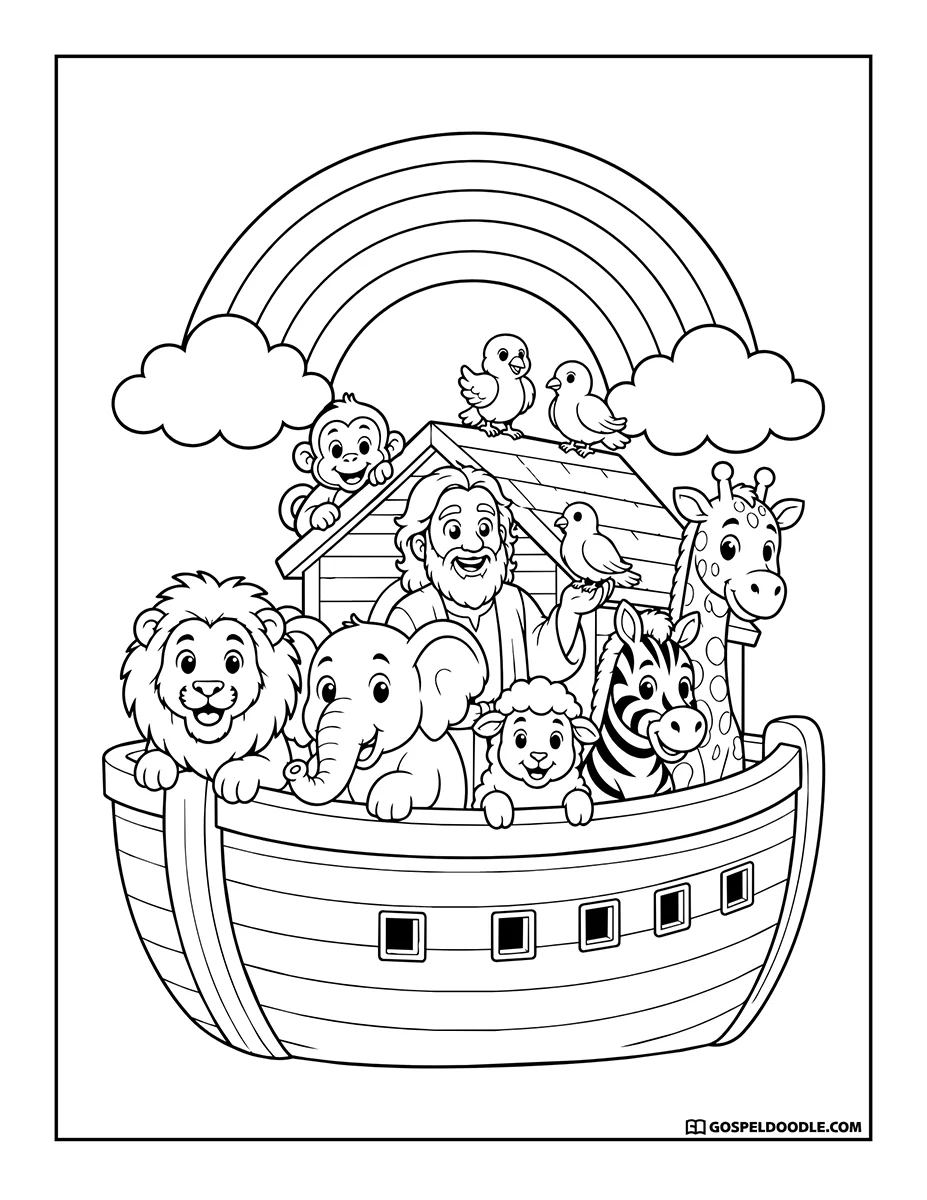 Noah’s Ark and Rainbow
