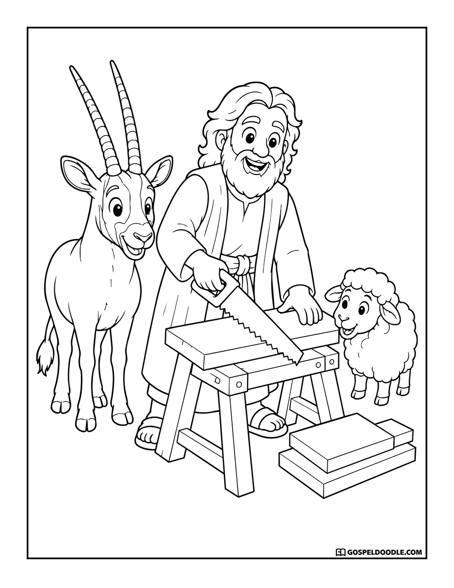 Noah Building the Ark