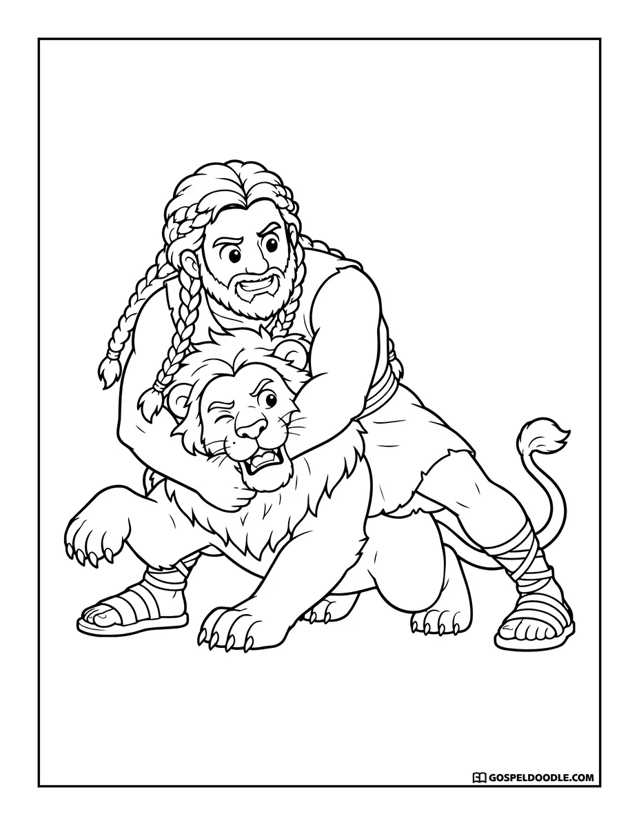 Samson and the Lion