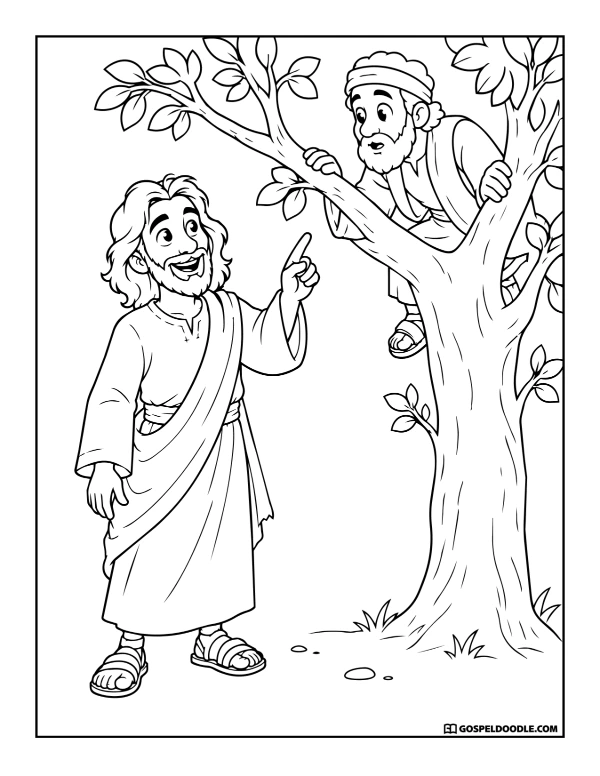Zacchaeus in the Sycamore Tree