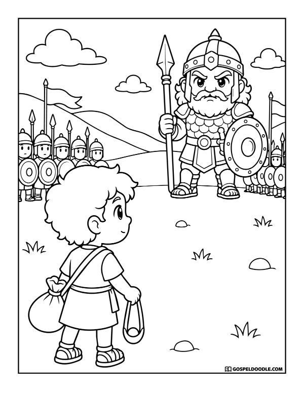 David Faces Goliath