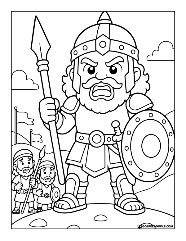 Goliath Taunts the Israelites