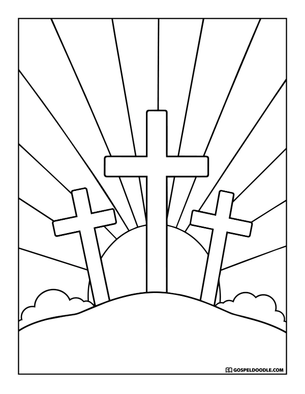 Three Crosses on Calvary