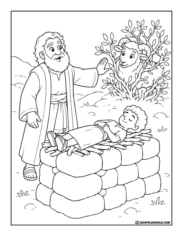God Provides a Ram for Abraham
