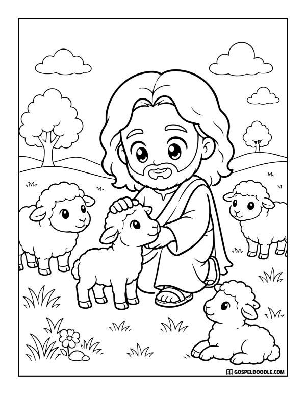 Friendly Jesus the Good Shepherd