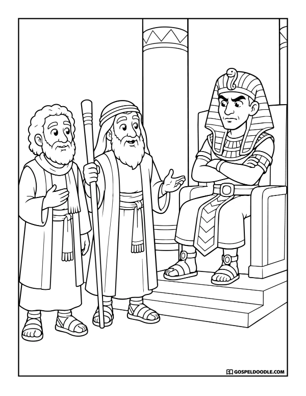 Moses and Aaron Speak to Pharaoh