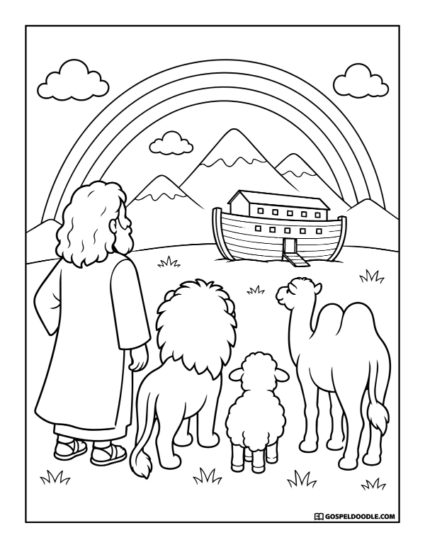 God's Covenant Rainbow: After the Flood